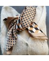 Foulard carré femme imprimé géométrique