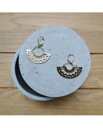 Boucles d'oreilles doré Soleil