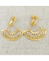 Boucles d'oreilles doré Soleil