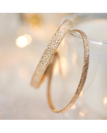 Bracelet jonc lisse ouvert mate