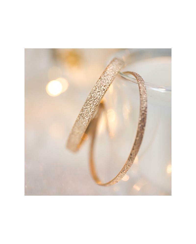 Bracelet jonc lisse ouvert mate