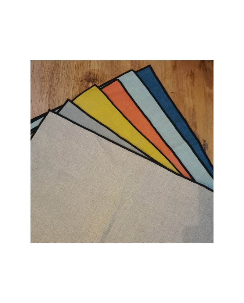 Set de table en lin enduit