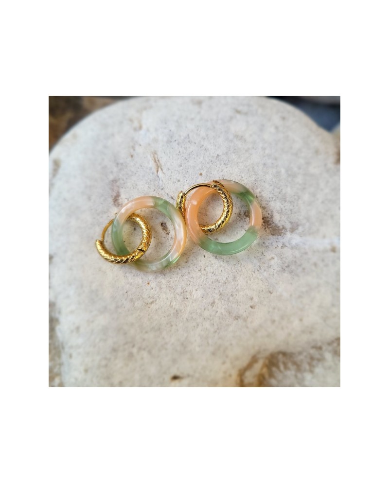 Boucles d'oreilles anneau doré