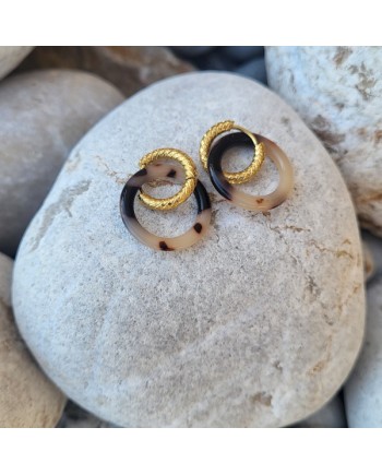 Boucles d'oreilles anneau doré