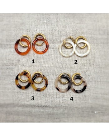 Boucles d'oreilles anneau doré