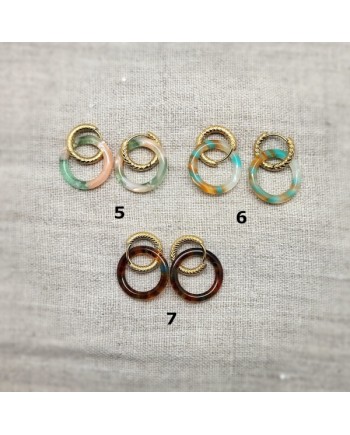 Boucles d'oreilles anneau doré