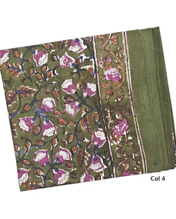 Echarpe imprimé "Block-print" coton