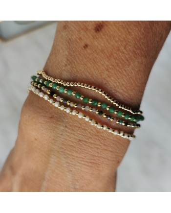 Bracelet fine perles colorées