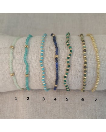 Bracelet fine perles colorées