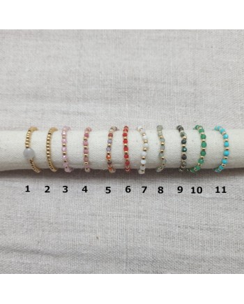 Bagues fine pierres colorées