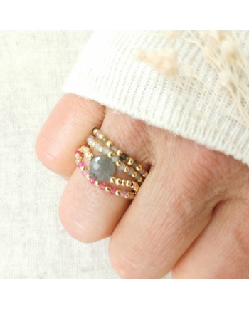 Bagues fine pierres colorées