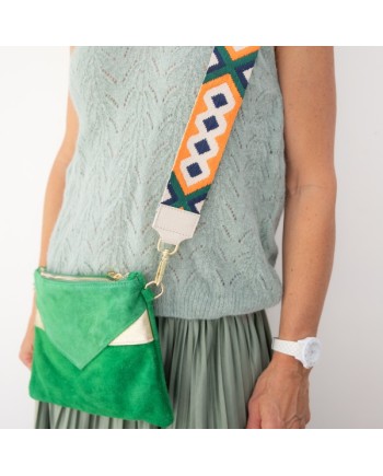 Sac rectangulaire motif doré