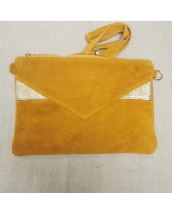 Sac rectangulaire motif doré