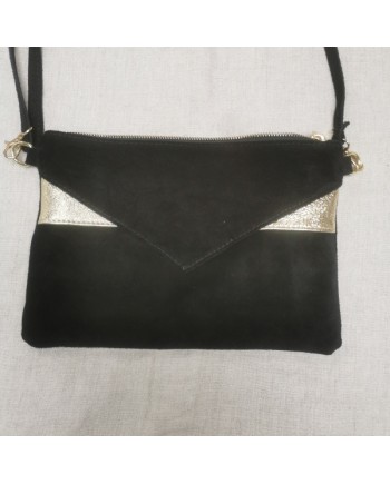 Sac rectangulaire motif doré