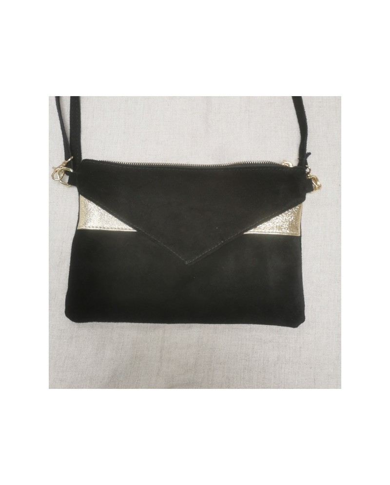 Sac rectangulaire motif doré