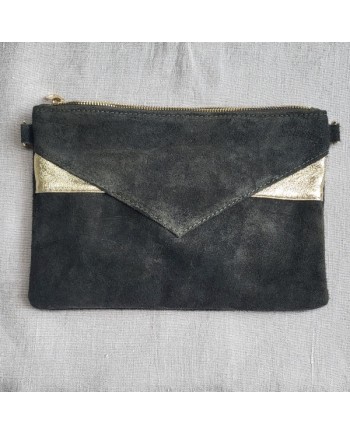 Sac rectangulaire motif doré