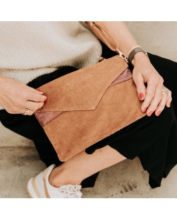 Sac rectangulaire motif doré