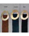 Ceinture large boucle dorée
