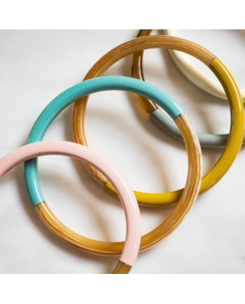 Bracelet jonc rigide en corne buffle