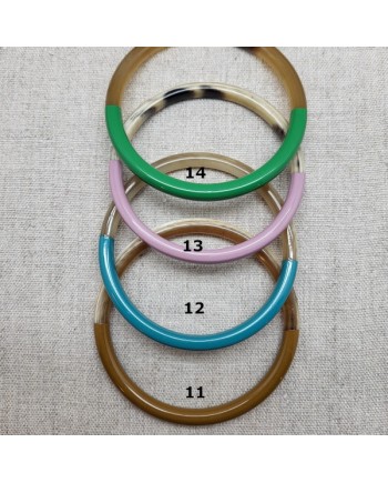 Bracelet jonc rigide en corne buffle