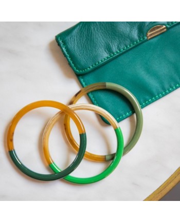 Bracelet jonc rigide en corne buffle