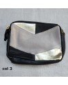 Sac Cuir 3 couleurs sangle chaîne et cuir