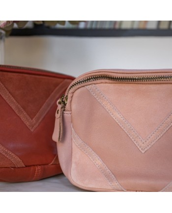 Sac cuir rectangulaire uni bandoulière