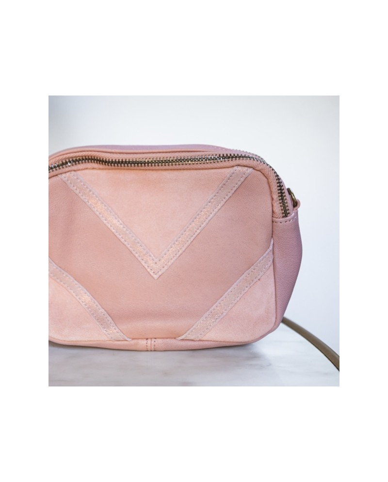 Sac cuir rectangulaire uni bandoulière