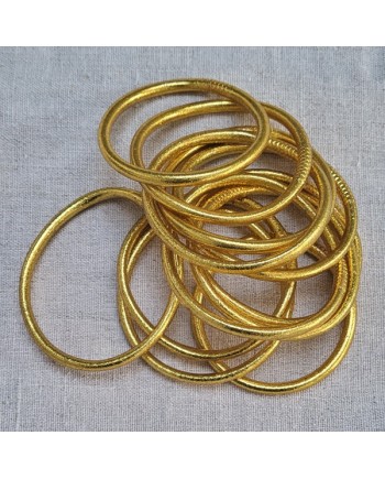 Bracelet jonc bouddhiste Or