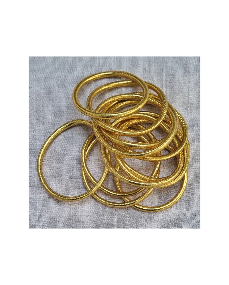 Bracelet jonc bouddhiste Or