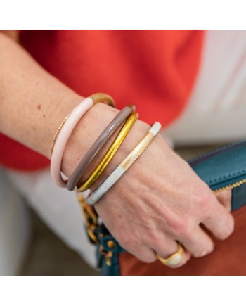 Bracelet jonc bouddhiste Or