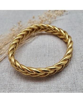 Bracelet jonc bouddhiste Or