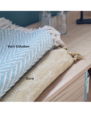 Plaid en coton recyclé