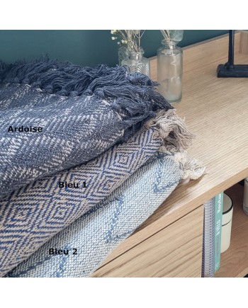 Plaid en coton recyclé