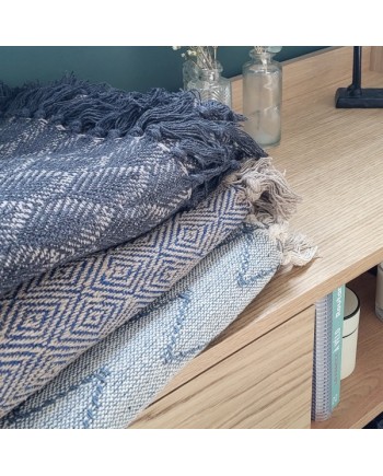 Plaid en coton recyclé