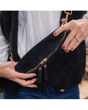 sac cuir forme Banane