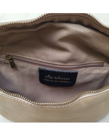 Sac forme Banane en cuir