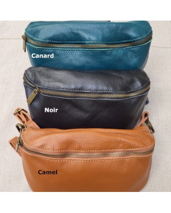 Sac forme Banane en cuir