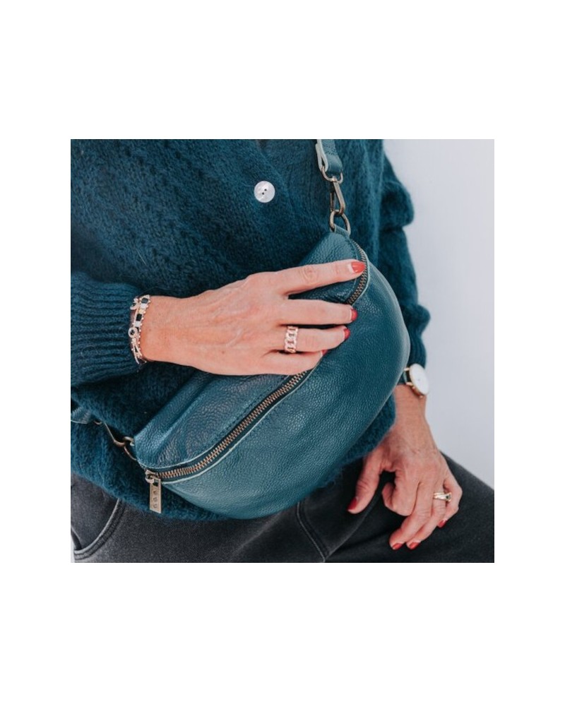 Sac forme Banane en cuir