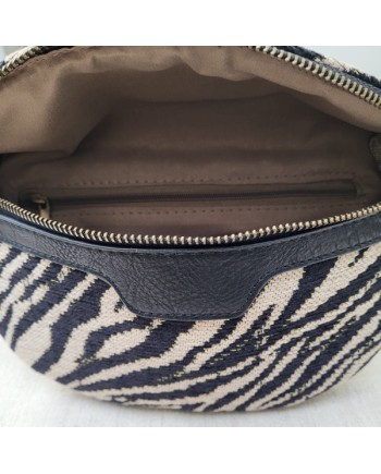 Sac banane motif noir et blanc