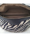 Sac banane motif noir et blanc