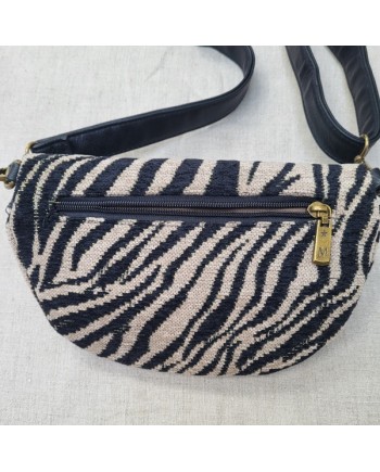 Sac banane motif noir et blanc