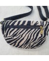 Sac banane motif noir et blanc