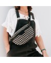 Sac banane motif noir et blanc