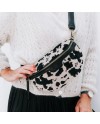 Sac banane motif noir et blanc