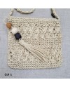 Sac Carré en paille naturelle