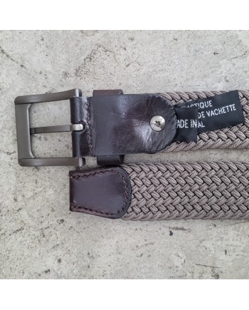 Ceinture élastique et cuir