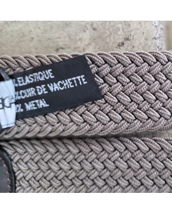 Ceinture élastique et cuir
