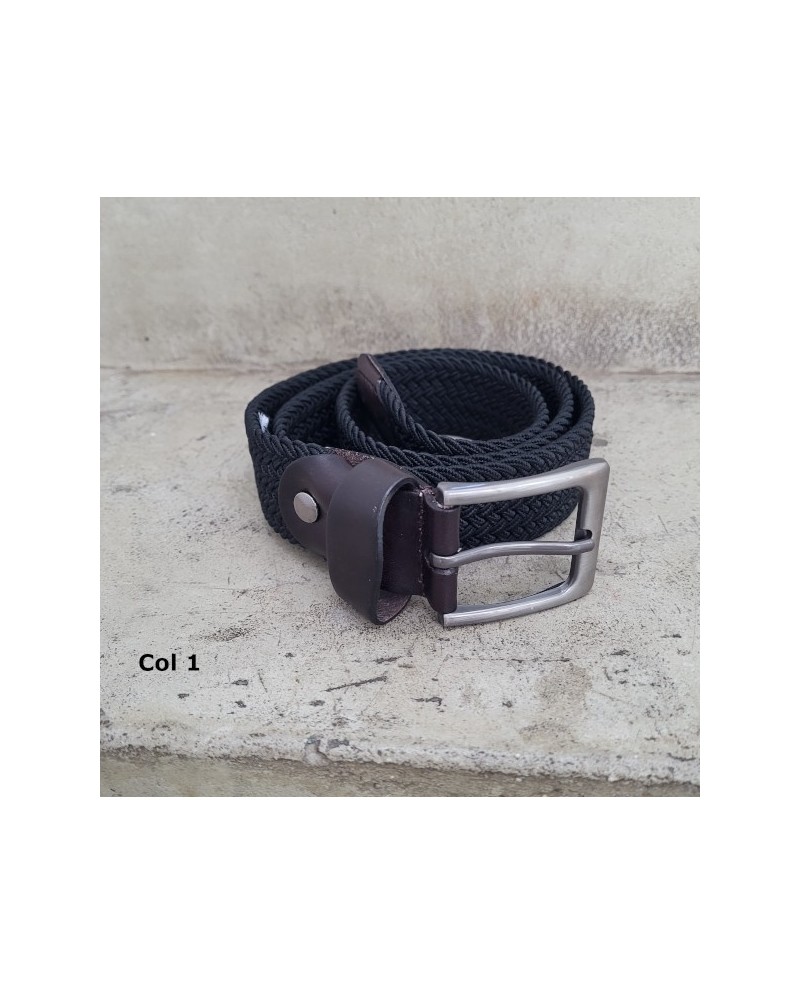 Ceinture élastique et cuir