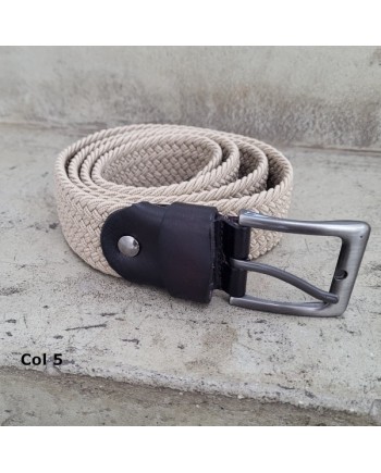 Ceinture élastique et cuir